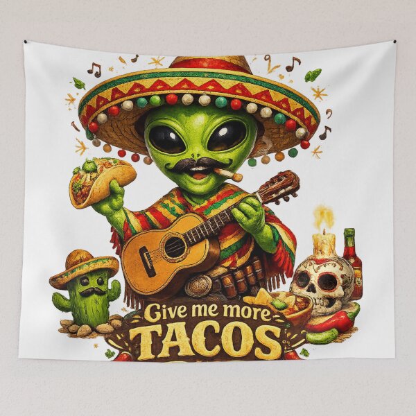 Item preview, Intergalactic Taco Lover designed and sold by RolMerch.