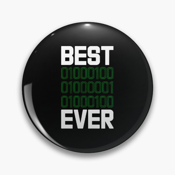 Item preview, Best DAD Ever Binary Code ASCII Funny IT designed and sold by MagicWander.