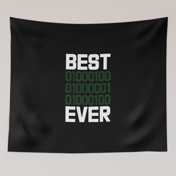 Item preview, Best DAD Ever Binary Code ASCII Funny IT designed and sold by MagicWander.