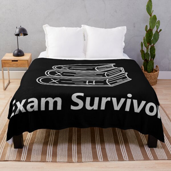 Item preview, Exam Survivor Shirt, Funny Student Graduation Tee, Study Life Humor Typography T-Shirt designed and sold by Design-Pro-21.