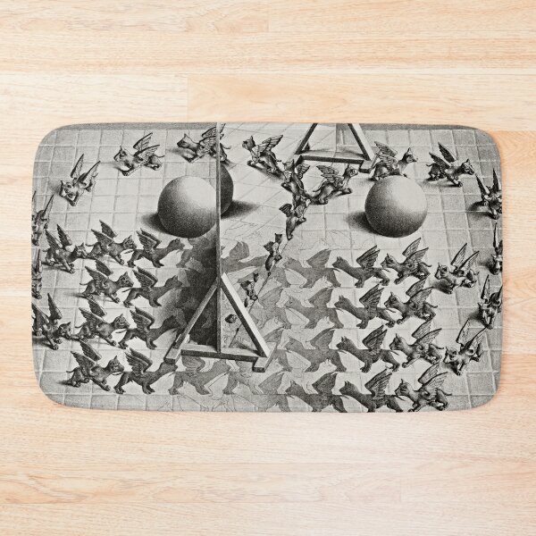 Item preview, M.C. Escher Magic Mirror, Surreal Geometry Art, Optical Illusion Decor designed and sold by Artistic Gift Print.
