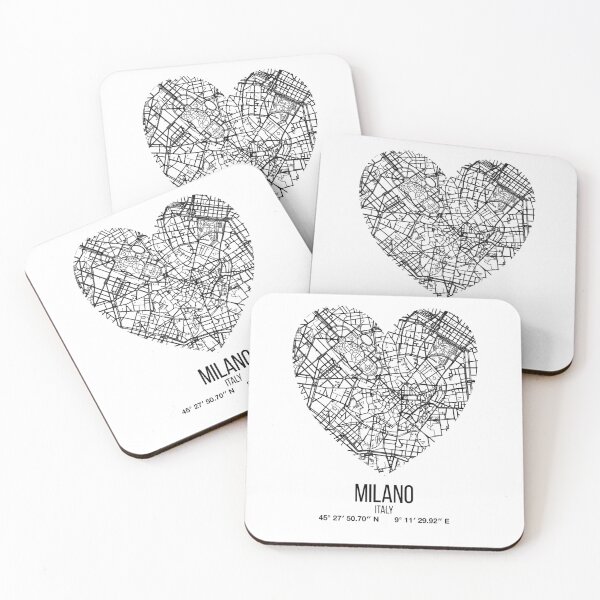 Item preview, Milan Italy poster map designed and sold by DopamineDr0p.