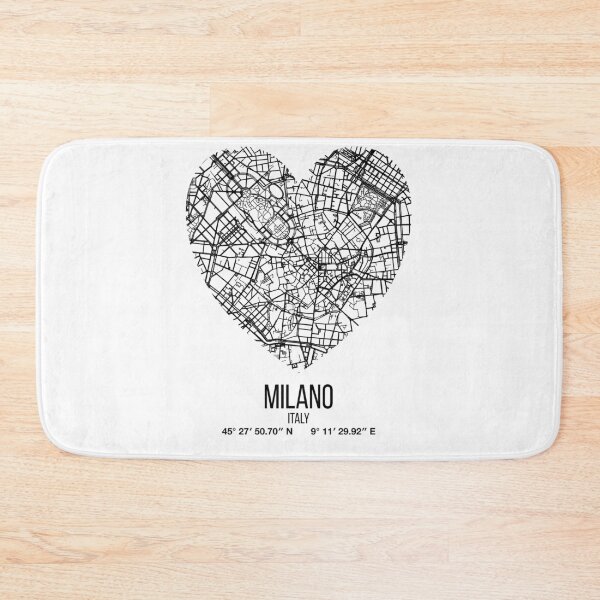 Item preview, Milan Italy poster map designed and sold by DopamineDr0p.