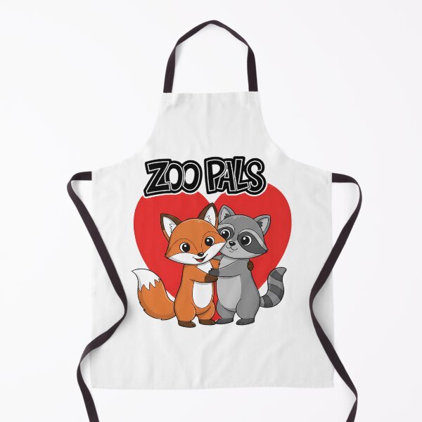 Item preview, Friendship Between Fox and Raccoon - Zoo Pals designed and sold by Art-Arcade6.
