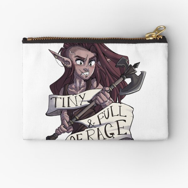 Tiny and Full of Rage Zipper Pouch