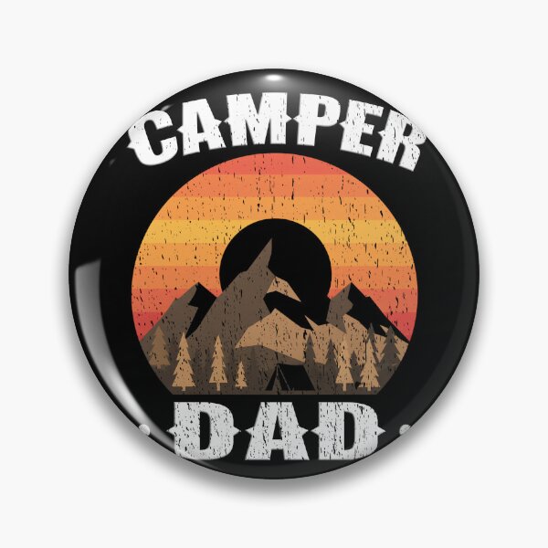 Item preview, Camper Dad Retro Vintage Sunset Mountain Camping Adventure designed and sold by Jt41.