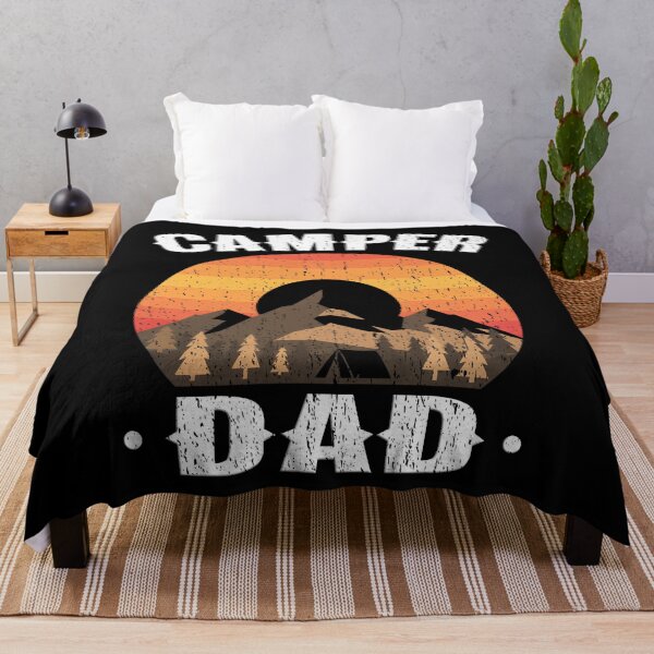 Item preview, Camper Dad Retro Vintage Sunset Mountain Camping Adventure designed and sold by Jt41.
