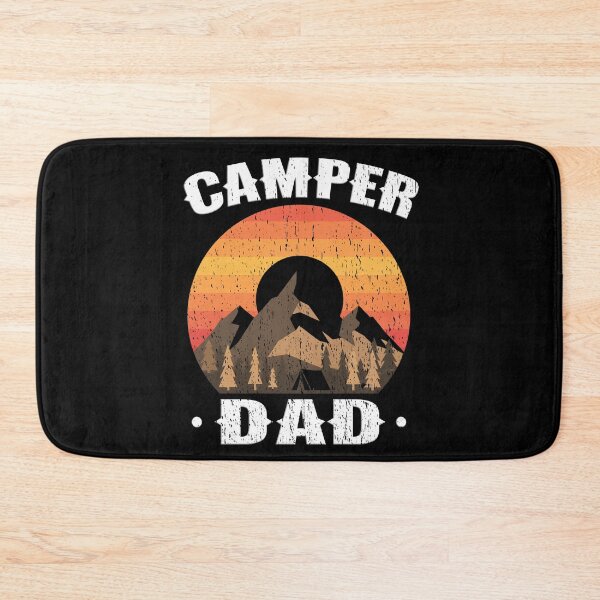 Item preview, Camper Dad Retro Vintage Sunset Mountain Camping Adventure designed and sold by Jt41.
