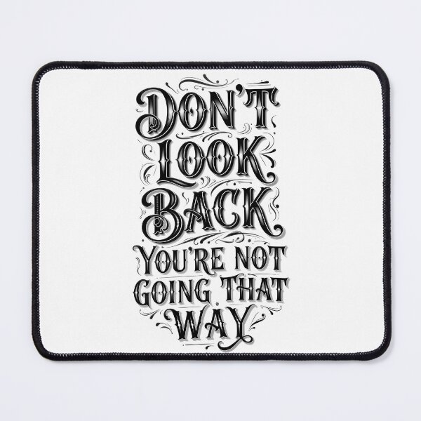 Item preview, don't look back you're not going that way sticker designed and sold by AI Art Cafe.