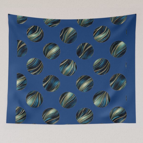 Item preview, Teal Marble Circles designed and sold by annenambiro.
