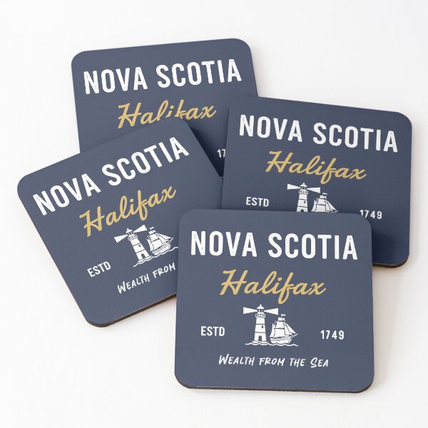 Item preview, Halifax Nova Scotia Canada Simple Lighthouse Boat Pride Motto  designed and sold by HowToCanadian.
