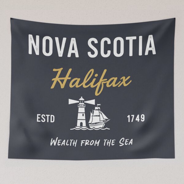 Item preview, Halifax Nova Scotia Canada Simple Lighthouse Boat Pride Motto  designed and sold by HowToCanadian.