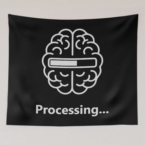 Item preview, Brain Processing Loading Shirt, Funny Overthinking Tee, Tech Humor Mental Loading T-Shirt designed and sold by Design-Pro-21.
