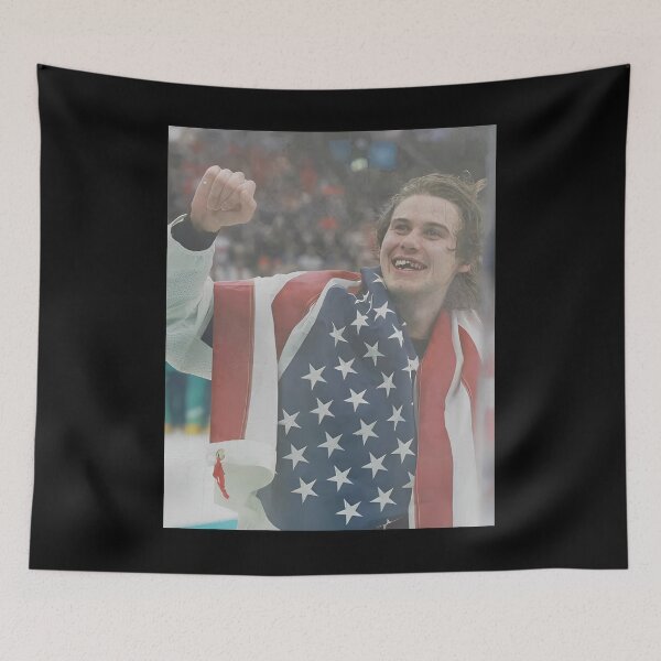 Item preview, Jack Hughes USA Hockey - Jack Hughes Missing Teeth USA Hockey, Jack Hughes USA Hockey Golden Goal Champion 2026 designed and sold by CLOUDYMOODS.