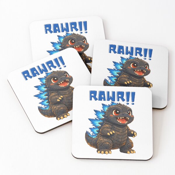 Item preview, Cute Chibi Godzilla designed and sold by pongskiepongs.
