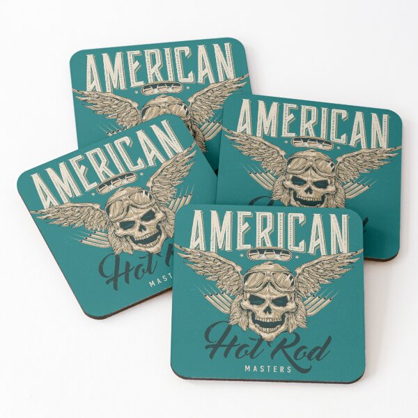 Item preview, American Hot Rod Skull Vintage Design designed and sold by rahuljyn.