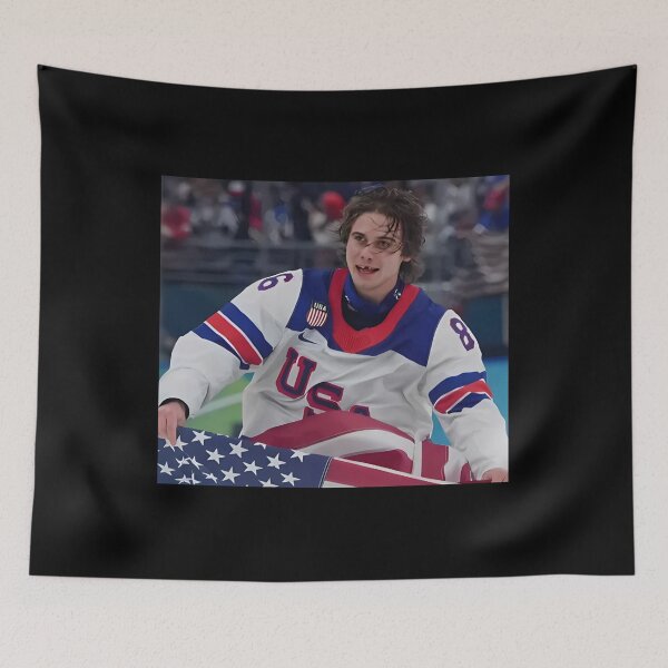Item preview, Jack Hughes USA Hockey - Jack Hughes Missing Teeth USA Hockey, Jack Hughes USA Hockey Golden Goal Champion 2026 designed and sold by CLOUDYMOODS.