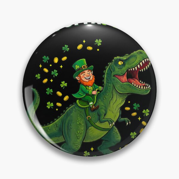Item preview, Happy St Pat-Rex Day Leprechaun Riding T-Rex Dinosaur St Patricks Day designed and sold by HuserPiri.