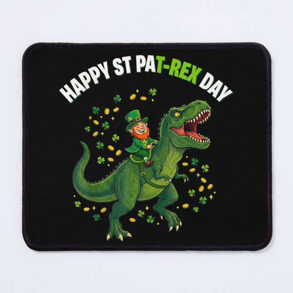 Item preview, Happy St Pat-Rex Day Leprechaun Riding T-Rex Dinosaur St Patricks Day designed and sold by HuserPiri.