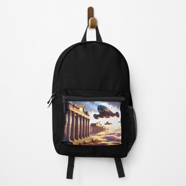 Item preview, Spaceship Passing Over Roman Temples designed and sold by Dogandesighn.