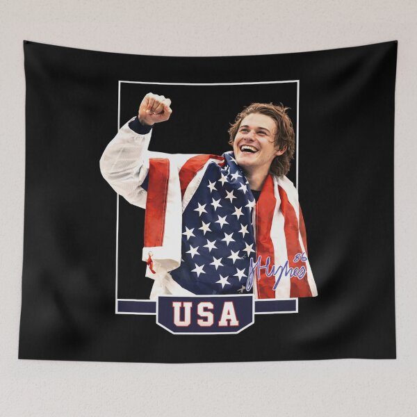 Item preview, Jack Hughes USA Hockey - Jack Hughes Missing Teeth USA Hockey, Jack Hughes USA Hockey Golden Goal Champion 2026 designed and sold by CLOUDYMOODS.