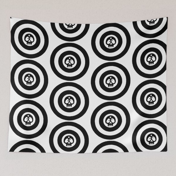 Item preview, Skull and target (black) designed and sold by Lagueny.