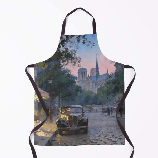 Item preview, Dreamy City Street Painting, Impressionist Architecture and Nature Wall Art designed and sold by BlareBlare.