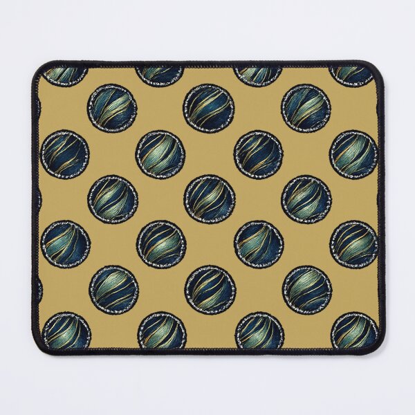 Item preview, Luxury Sapphire & Gold Embroidered Dot Pattern designed and sold by annenambiro.
