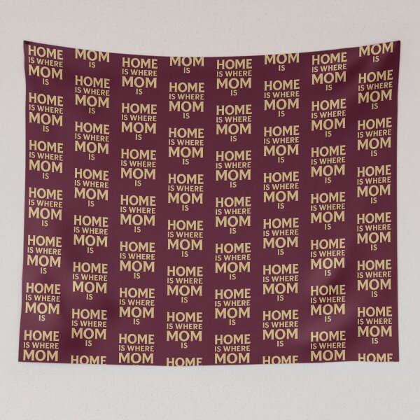 Item preview, Home Is Where Mom Is – Gold Typography designed and sold by OwnYourMood.