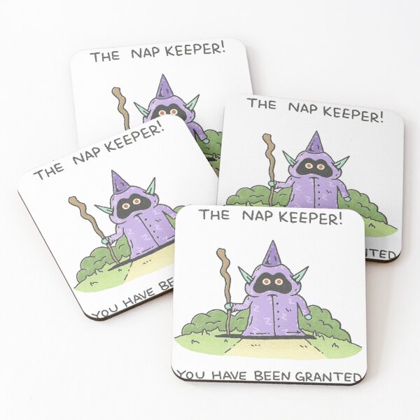 Item preview, The Nap Keeper Fantasy Wizard Sleep Meme Illustration designed and sold by JossDesign15.