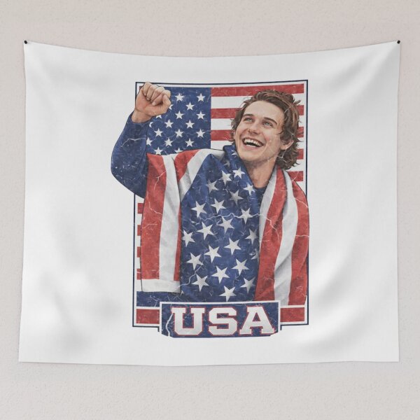 Item preview, Jack Hughes USA Hockey - Jack Hughes Missing Teeth USA Hockey, Jack Hughes USA Hockey Golden Goal Champion 2026 designed and sold by CLOUDYMOODS.