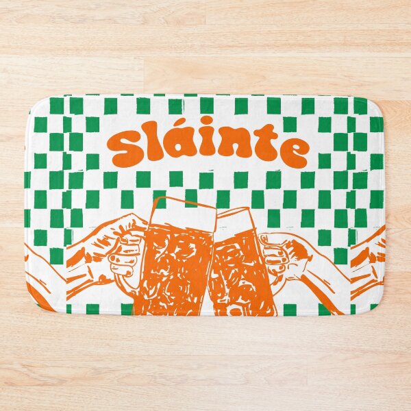Item preview, Sláinte Beer Retro Checkered Irish Pub designed and sold by MaiZephyr.