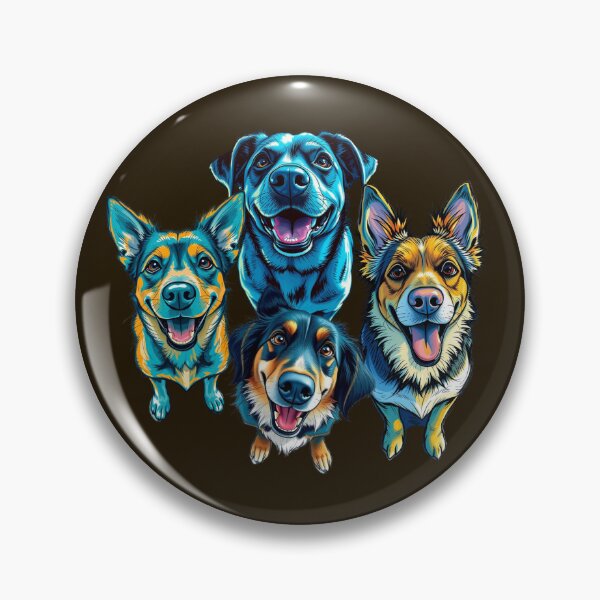 Item preview, Happy-Looking Dogs designed and sold by GOODLOOKING10.