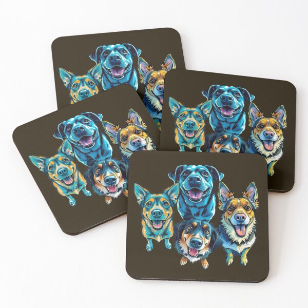 Item preview, Happy-Looking Dogs designed and sold by GOODLOOKING10.
