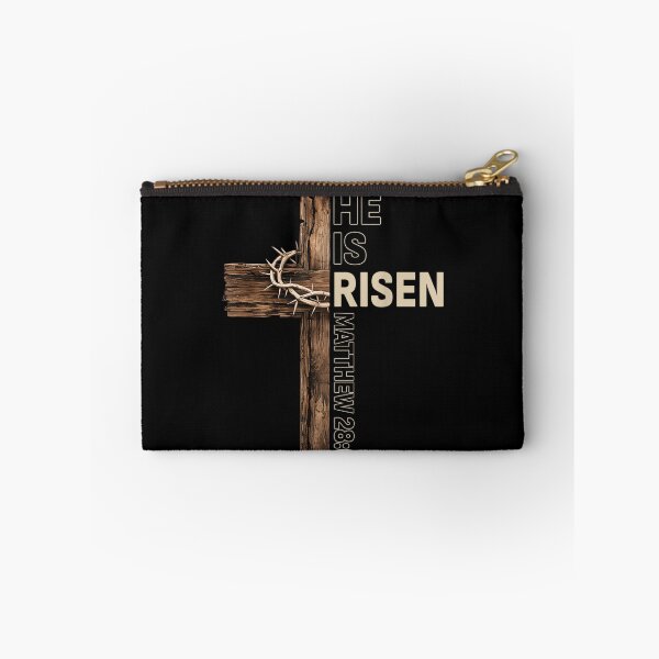 Item preview, He Is Risen Matthew 28:6 Easter Cross And Crown Of Thorns Art designed and sold by RannaHile.