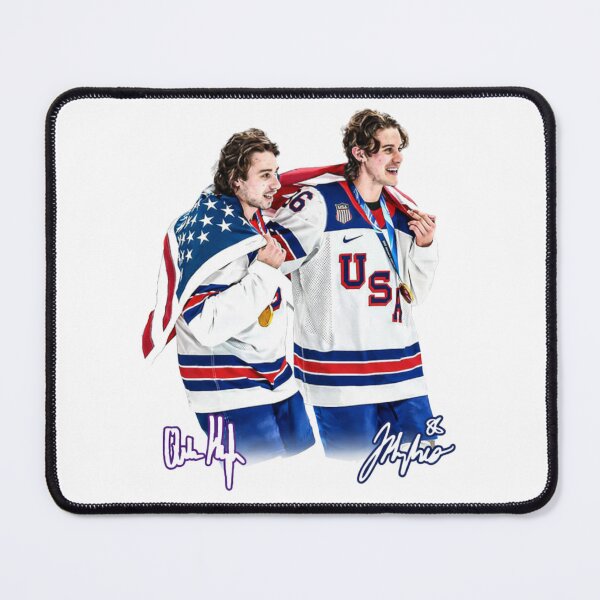 Item preview, Jack Hughes Quinn Hughes - Jack Hughes Missing Teeth USA Hockey, Jack Hughes USA Hockey Golden Goal Champion 2026 designed and sold by CLOUDYMOODS.
