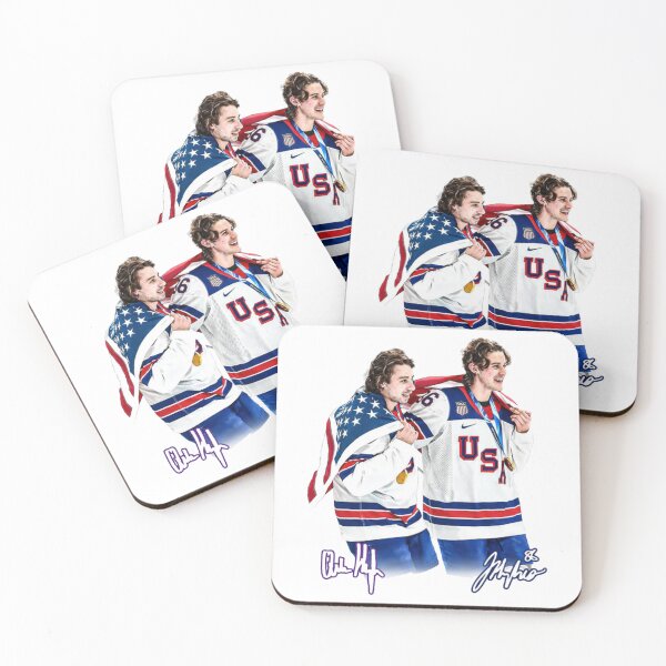 Item preview, Jack Hughes Quinn Hughes - Jack Hughes Missing Teeth USA Hockey, Jack Hughes USA Hockey Golden Goal Champion 2026 designed and sold by CLOUDYMOODS.
