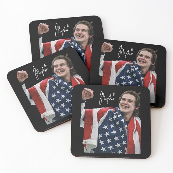 Item preview, Jack Hughes Missing Teeth USA Hockey, Jack Hughes USA Hockey Golden Goal Champion 2026 designed and sold by CLOUDYMOODS.