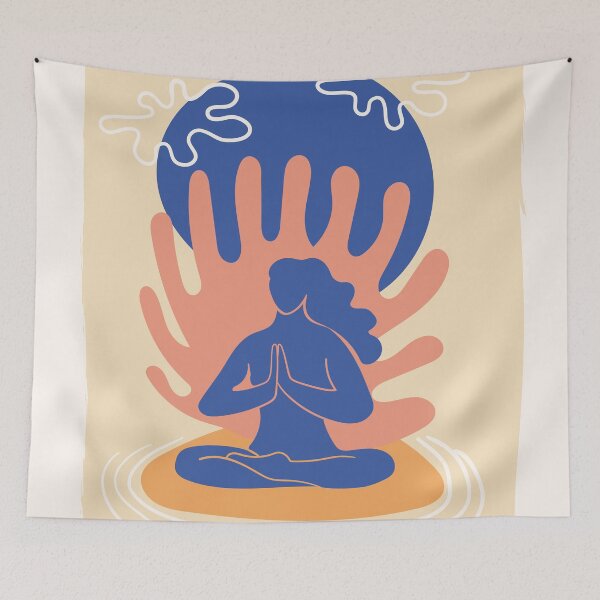 Item preview, Woman in Matisse-style meditation pose designed and sold by paulrommer.
