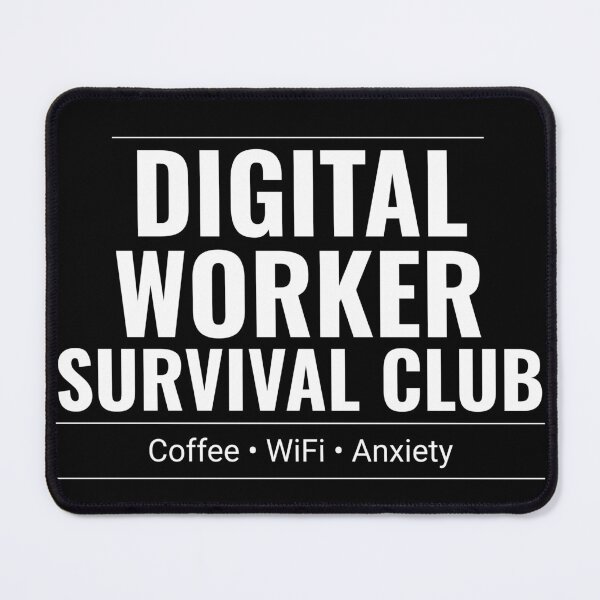 Item preview, Digital Worker Survival Club | Black designed and sold by DavmaxDesign.