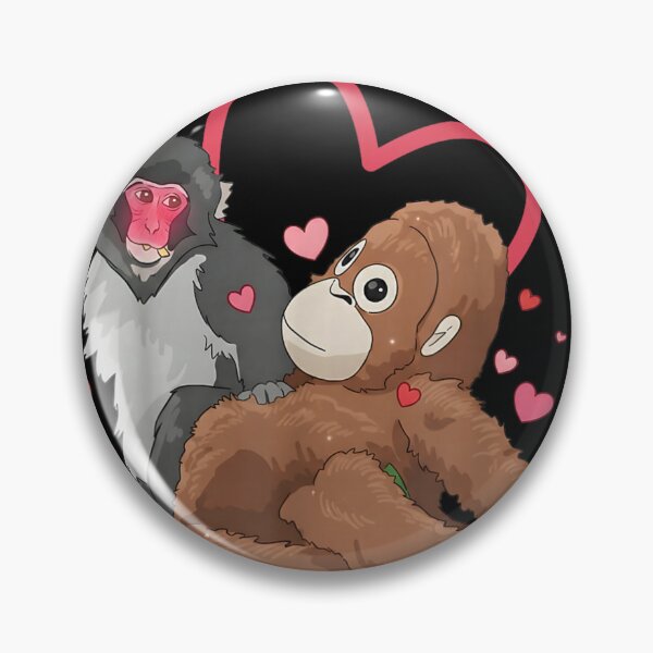 Item preview, Love Core Monkeys Hugging Hearts Coquette Aesthetic Romantic Valentines Day 2026 Art designed and sold by DienesAngele.