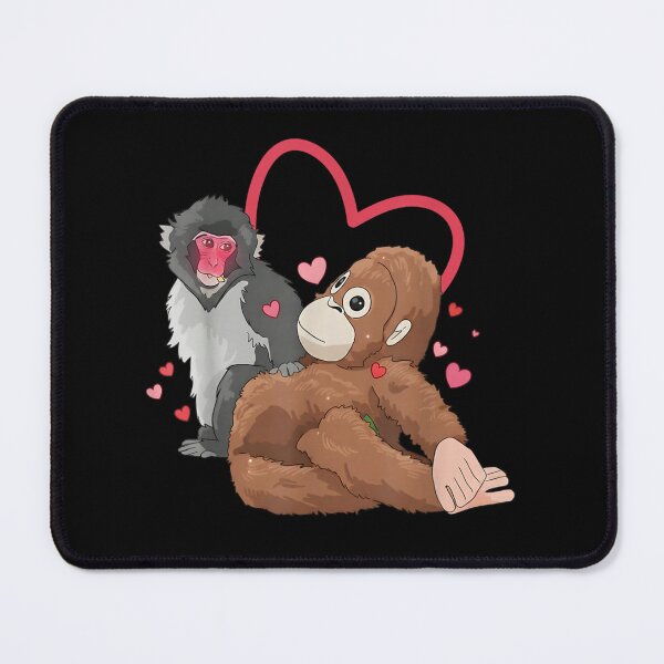 Item preview, Love Core Monkeys Hugging Hearts Coquette Aesthetic Romantic Valentines Day 2026 Art designed and sold by DienesAngele.