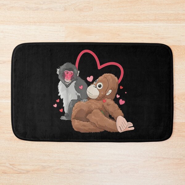 Item preview, Love Core Monkeys Hugging Hearts Coquette Aesthetic Romantic Valentines Day 2026 Art designed and sold by DienesAngele.