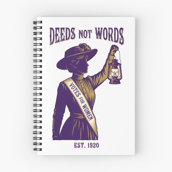 Item preview, Deeds Not Words Votes Women 1920 - Suffragette History Month Gift designed and sold by Luminari Creations.