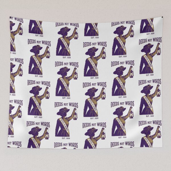 Item preview, Deeds Not Words Votes Women 1920 - Suffragette History Month Gift designed and sold by Luminari Creations.