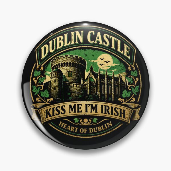 Item preview, Dublin Castle Shirt – Heart of Dublin – Irish Heritage Design Tee designed and sold by CottonFirst.