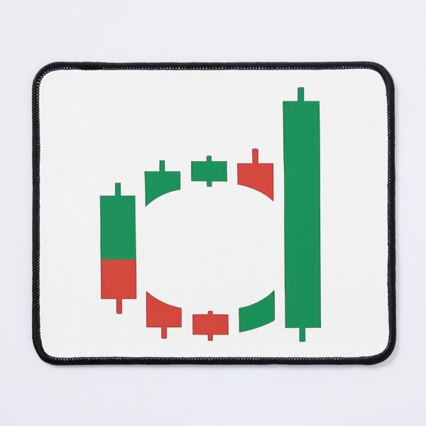 Item preview, Stock Market Letter d – Candlestick Trading Alphabet Design designed and sold by Adappai.