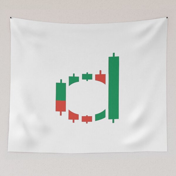 Item preview, Stock Market Letter d – Candlestick Trading Alphabet Design designed and sold by Adappai.