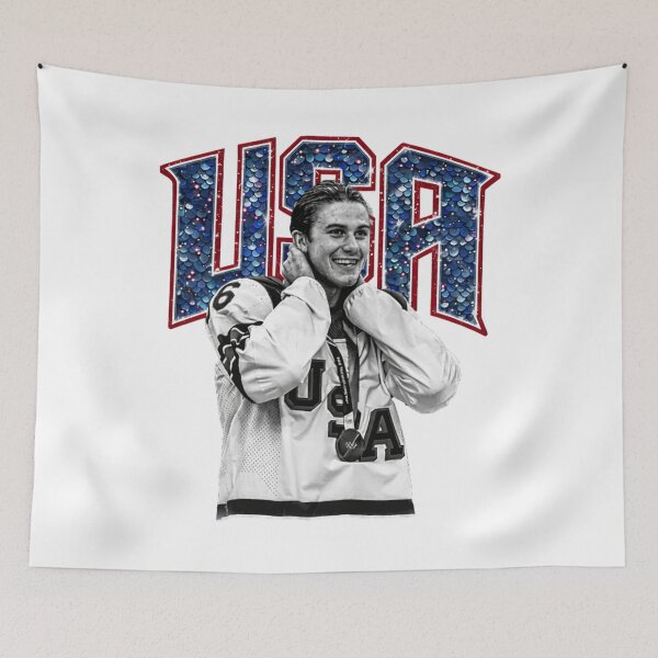 Item preview, Jack Hughes USA Hockey - Jack Hughes Missing Teeth USA Hockey, Jack Hughes USA Hockey Golden Goal Champion 2026 designed and sold by CLOUDYMOODS.