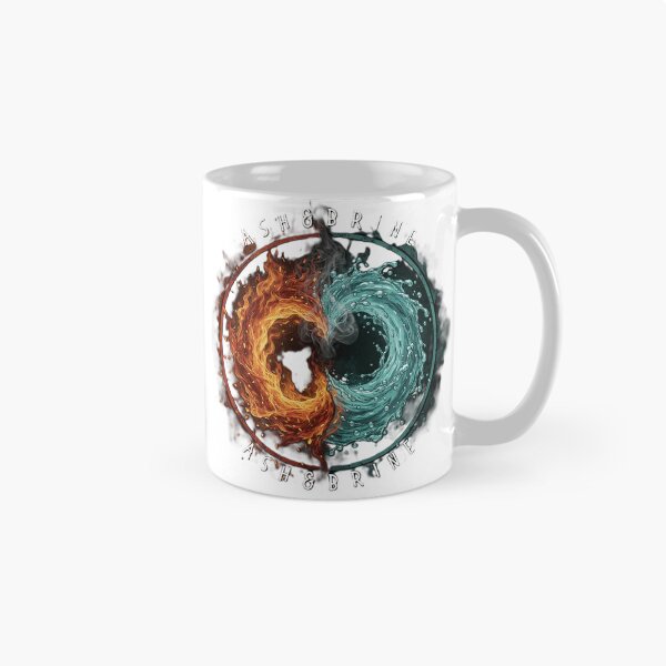 Item preview, Ash & Brine - Fire and Water Element Circle Design designed and sold by Where Ash Meets Brine.